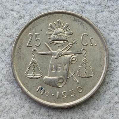 墨西哥1950年天平25分银币 - 墨西哥1950年天平25分银币