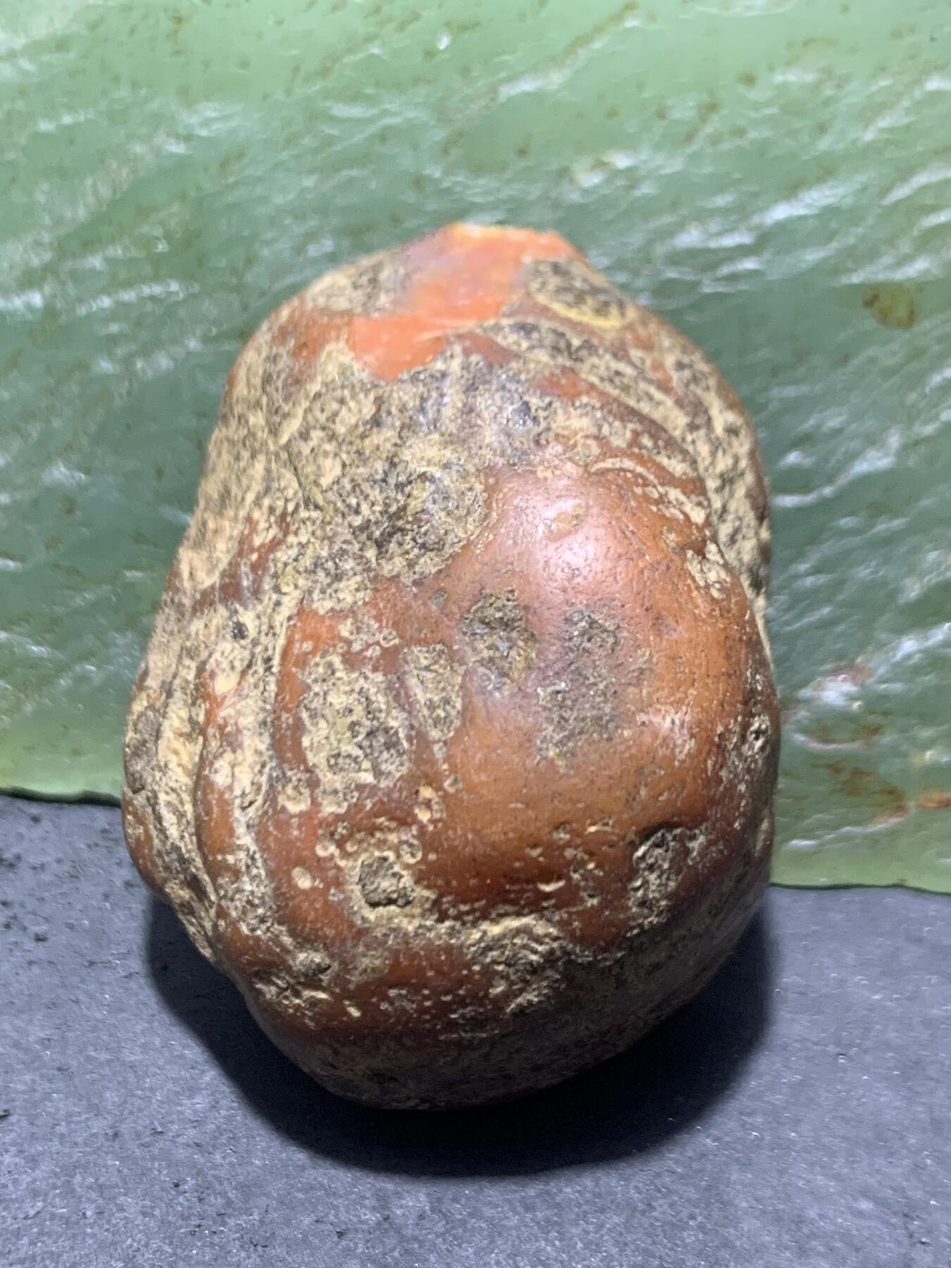 精美红皮原皮开窗料南红玛瑙原石一颗