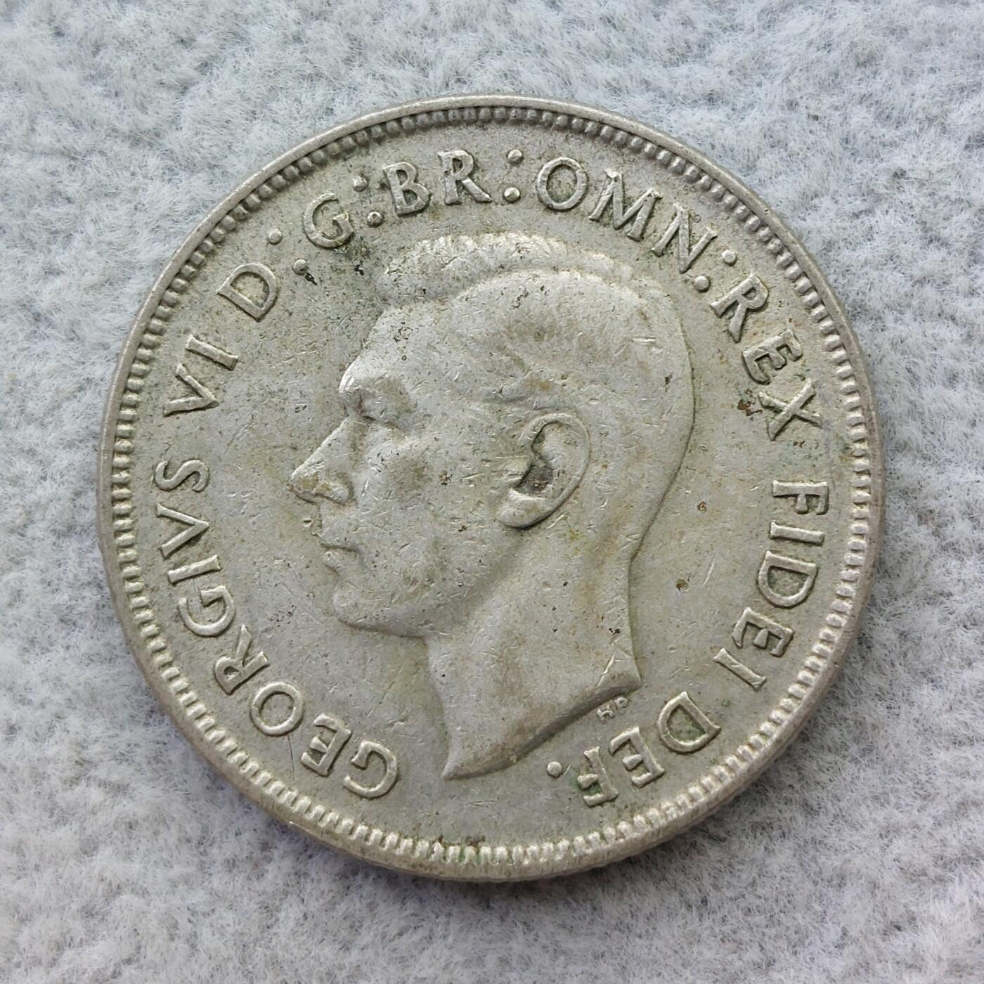 澳大利亚1952年乔治六世1佛罗林（2先令）银币