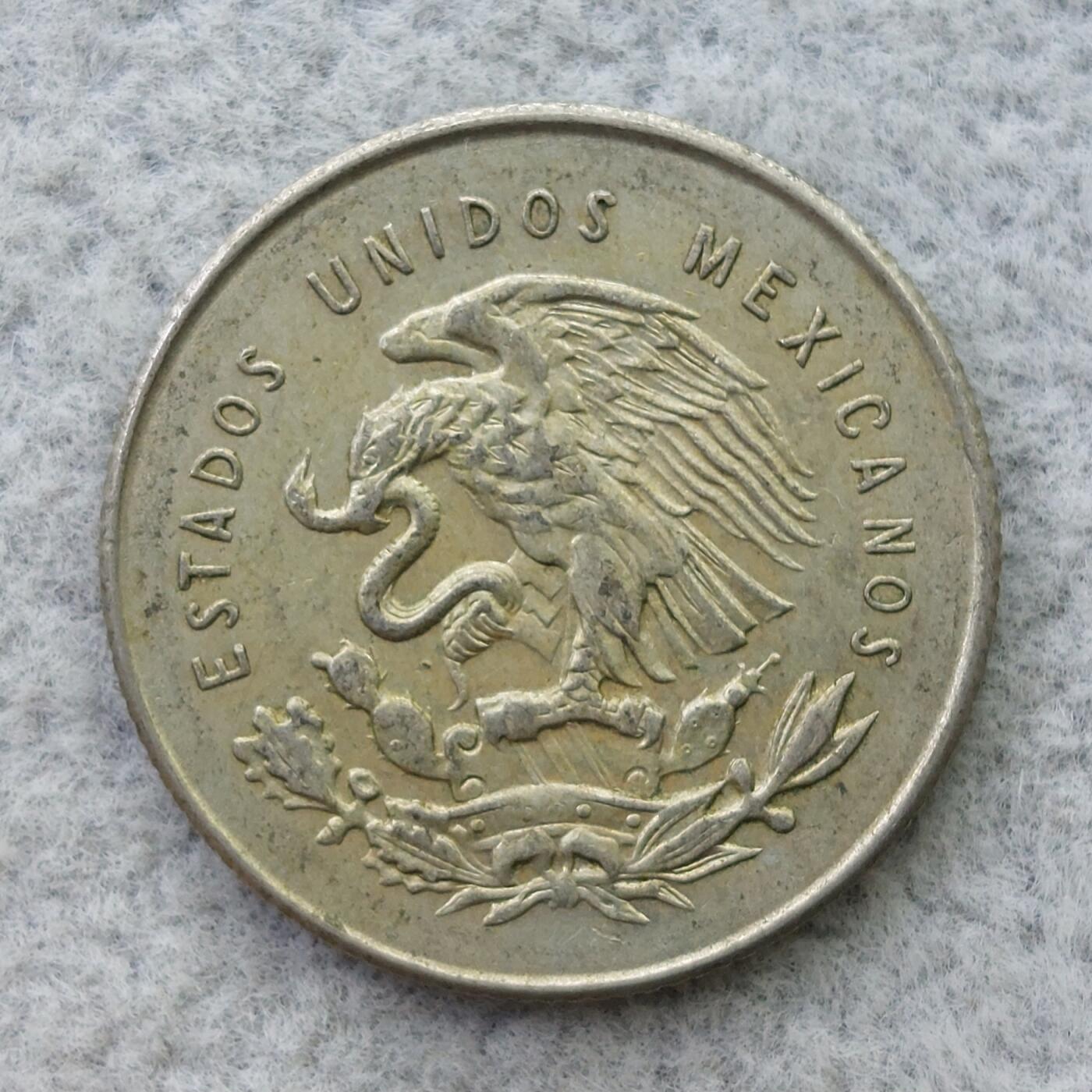 墨西哥1953年天平25分银币