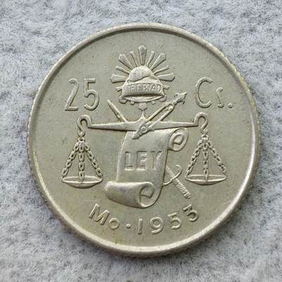墨西哥1953年天平25分银币 - 墨西哥1953年天平25分银币