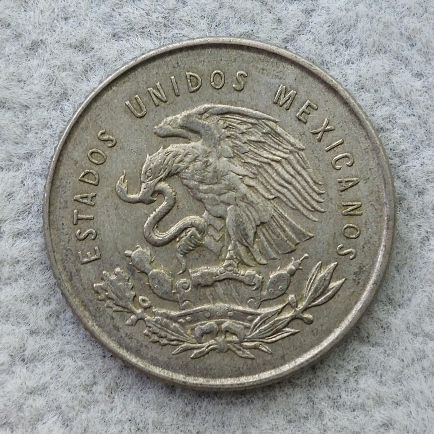 墨西哥1950年天平25分银币