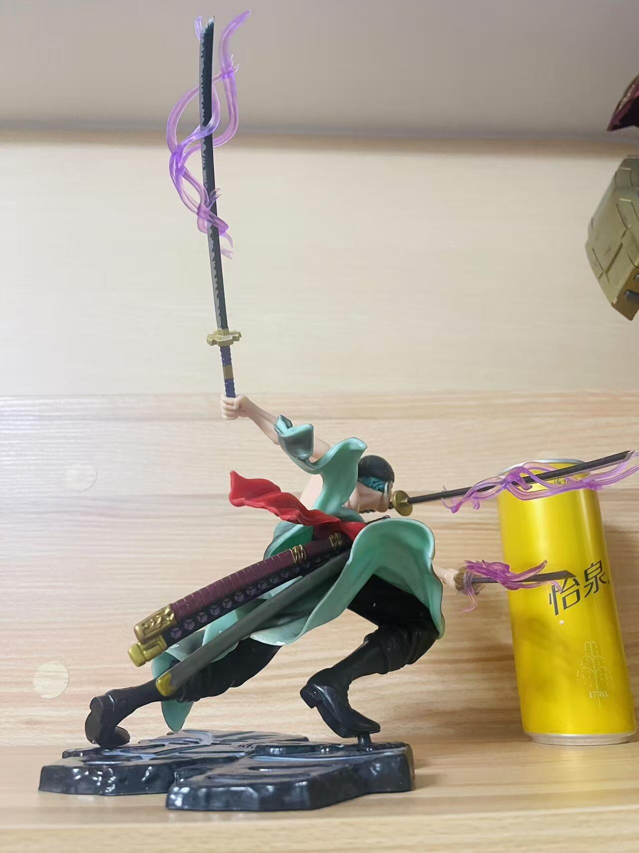 零元拍：索隆三刀流 三千天下 祖国版手办 分色精美 很大一只 造型霸气，无包装
