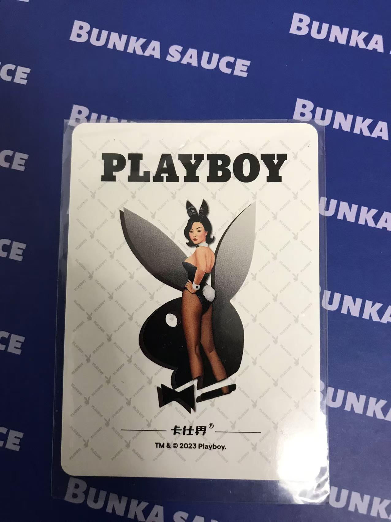 花花公子 playboy 卡仕界 经典兔头杂志封面 正银折特卡