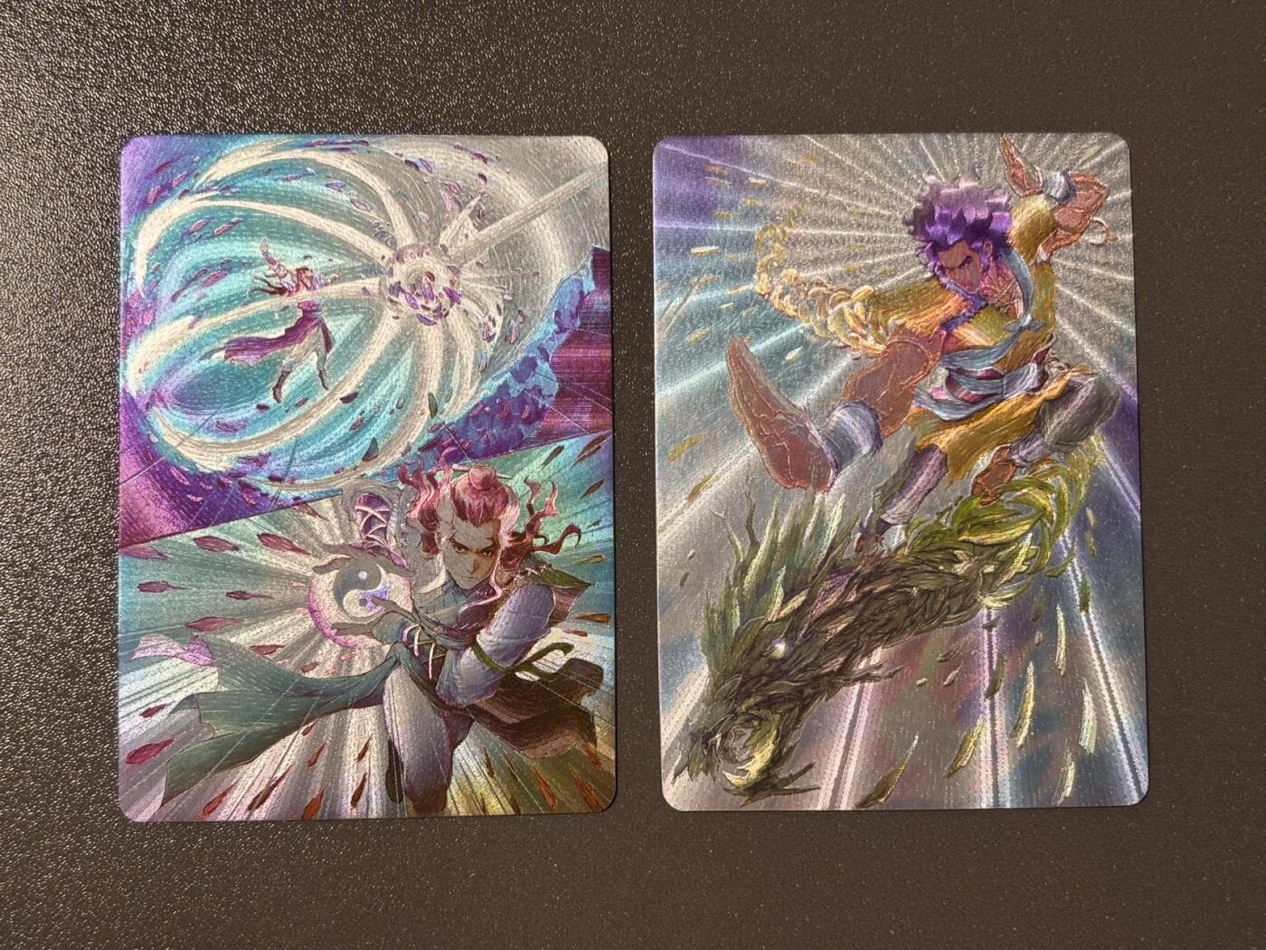 浪漫的开始 小王子精品卡牌拍卖第一场 那么有名 金庸漫画测试粗闪卡2张 王重阳➕洪七公