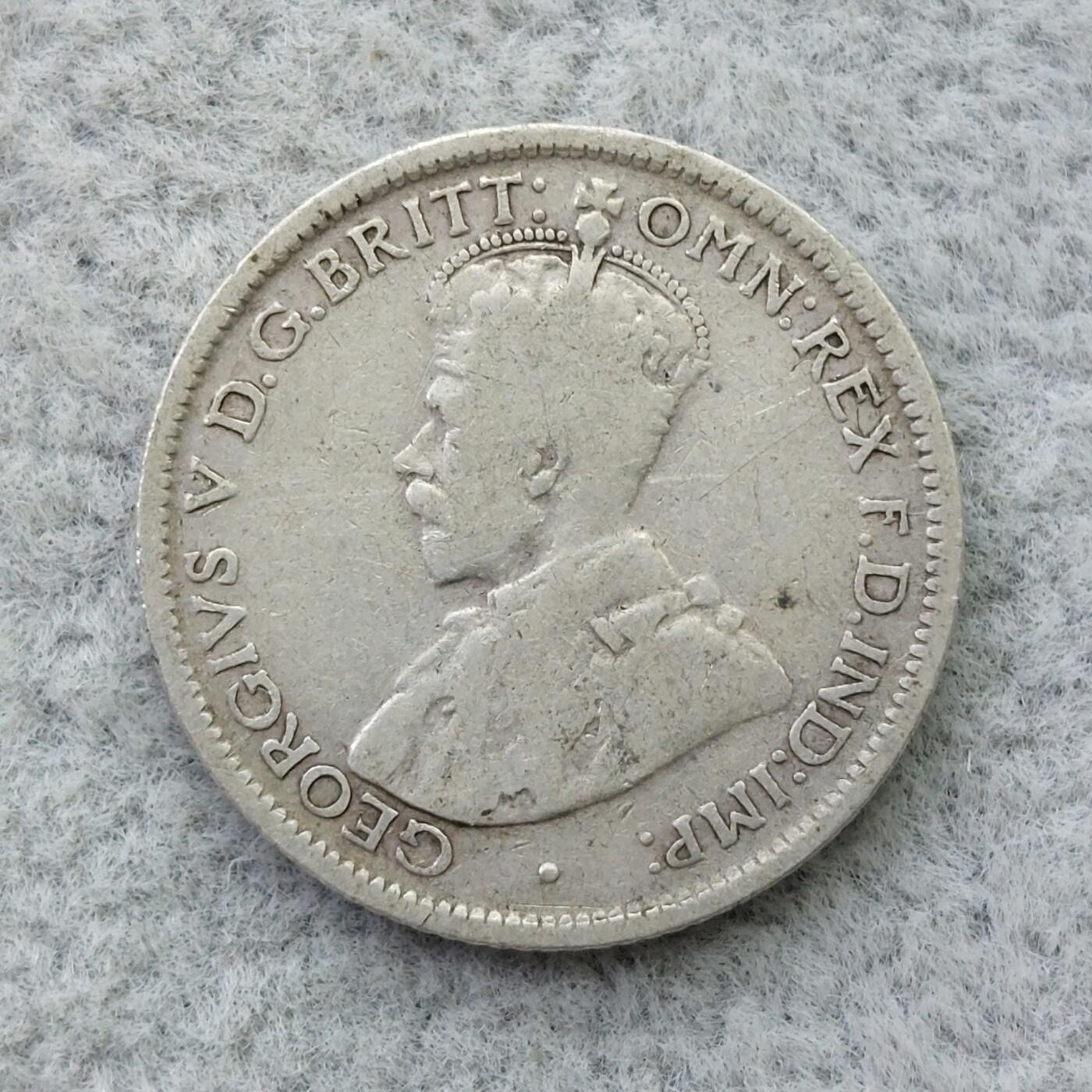 澳大利亚1925年乔治五世6便士银币