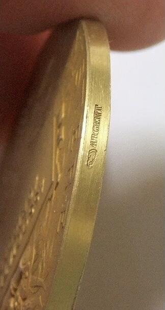法国1900年前后女神玛丽安娜高浮雕精制大镀金银章带原盒42MM37克