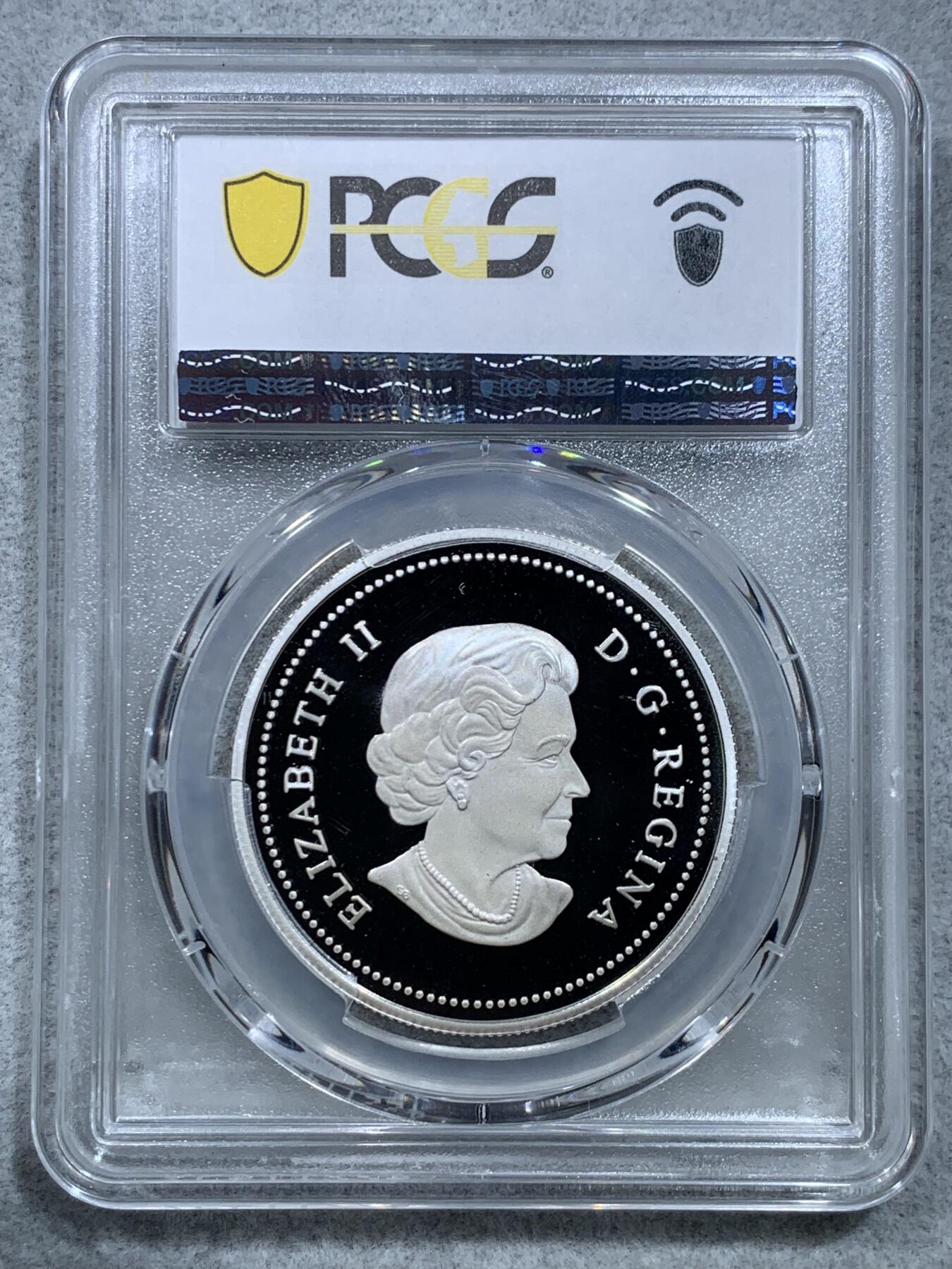 《竞宝斋》第328场 周日，周一，周二 3场连拍 （全场包邮） PCGS PR70DCAM 加拿大2006年维多利亚十字勋章颁发150周年1加元精制纪念银币（重25.2克，999纯银，币径36MM，限量2万5千枚，P盒记录最高分值并列仅为5枚，英联邦最高荣誉勋章主题纪念银币，盒证齐全）