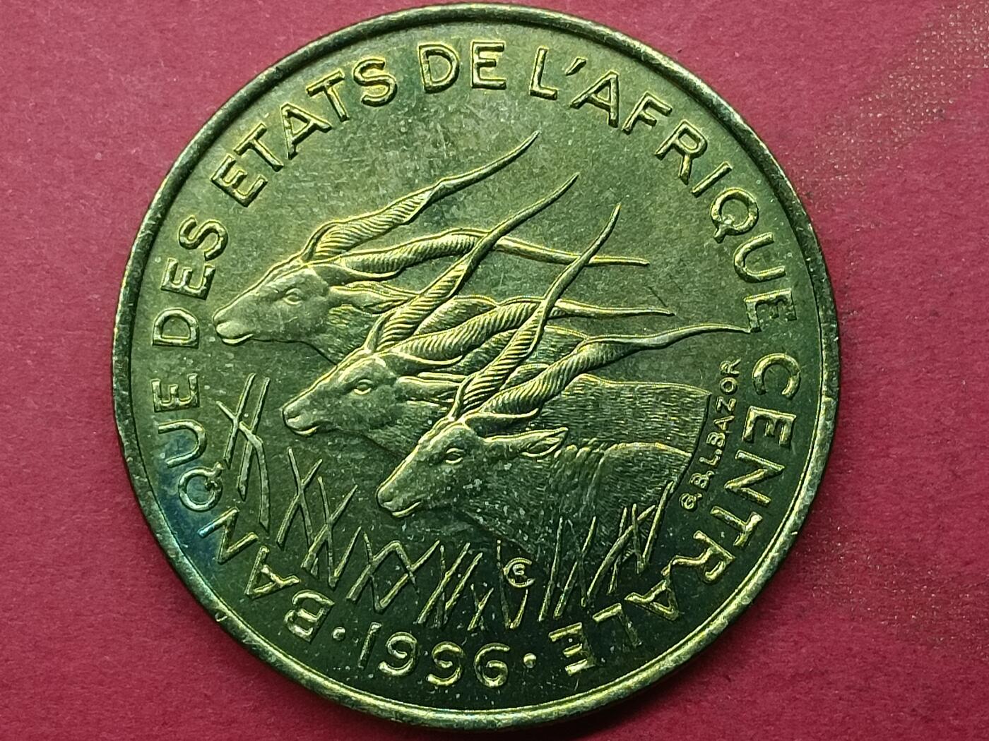 吉祥压岁钱外国硬币第二十九场 中非硬币25