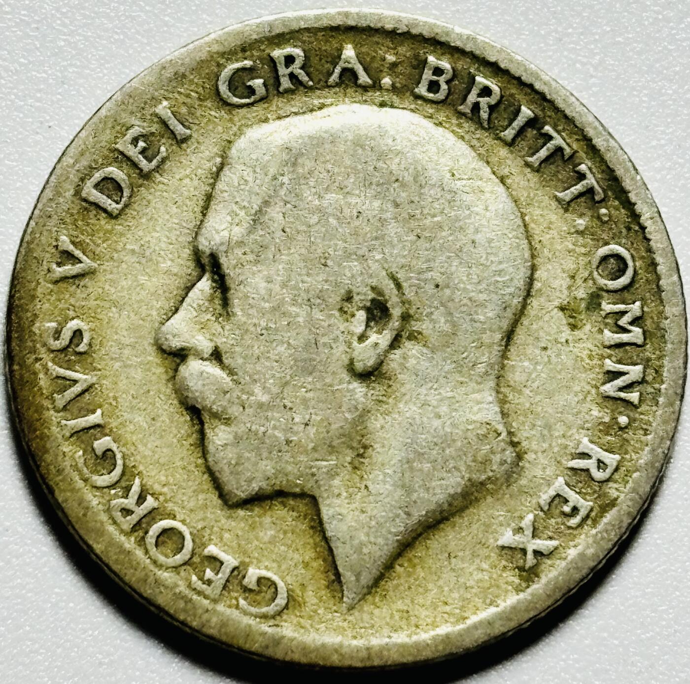 文馨钱币收藏第187 场 1920 年英国乔治五世 6 便士银币
