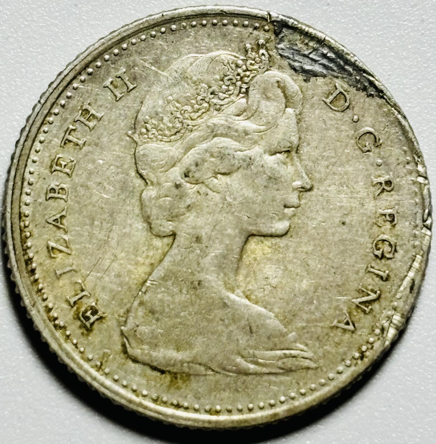 文馨钱币收藏第187 场 1965 年英属加拿大 10 分银币