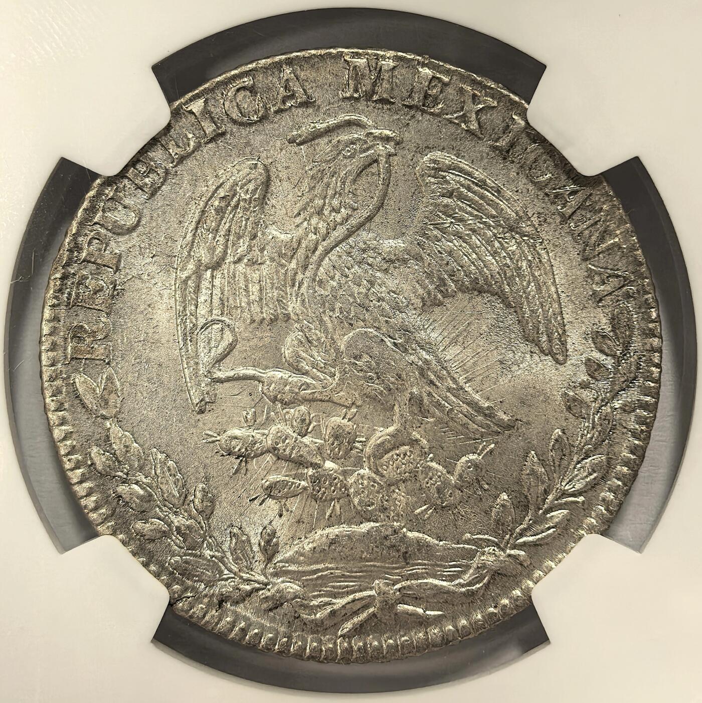 博洋堂“瑰宝之夜”第100期盛典专场（全场顺丰包邮） NGC MS64 亚军分！墨西哥1837年GO PJ版花边鹰洋8R，早期高分罕见