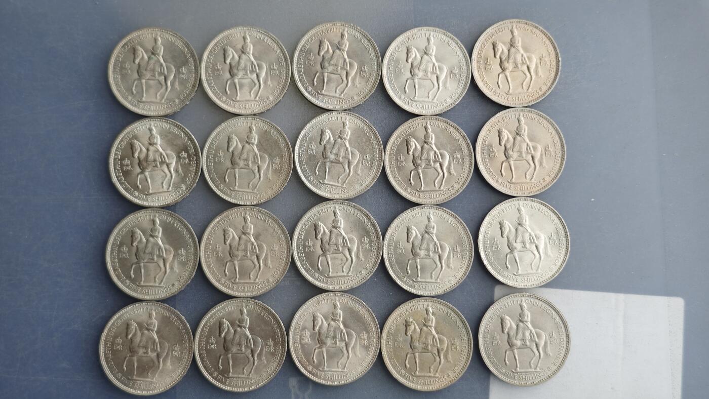 1953年伊丽莎白二世登基5先令克朗型纪念币