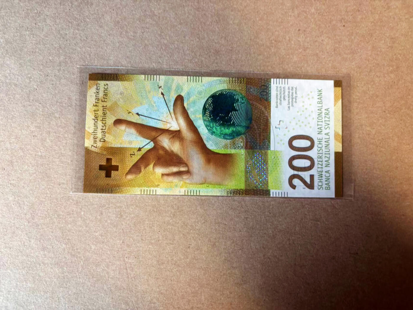 【Blue Auction】✨世界纸币精拍第582期【精】 瑞士 200法郎 全新UNC