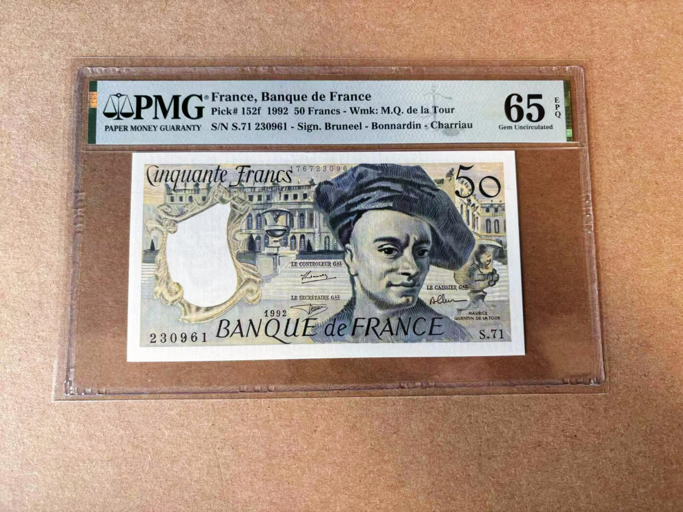 【Blue Auction】✨世界纸币精拍第582期【精】 【无47】法国 1992年50法郎 PMG65EPQ 