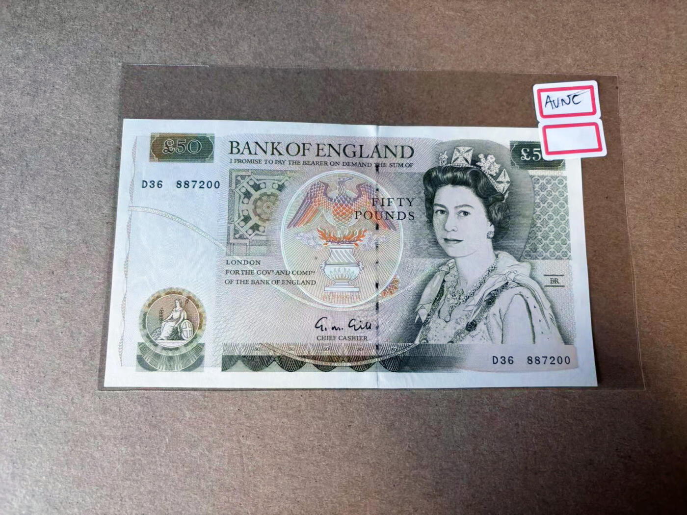 【Blue Auction】✨世界纸币精拍第582期【精】  英国 D序列50镑 AU品相