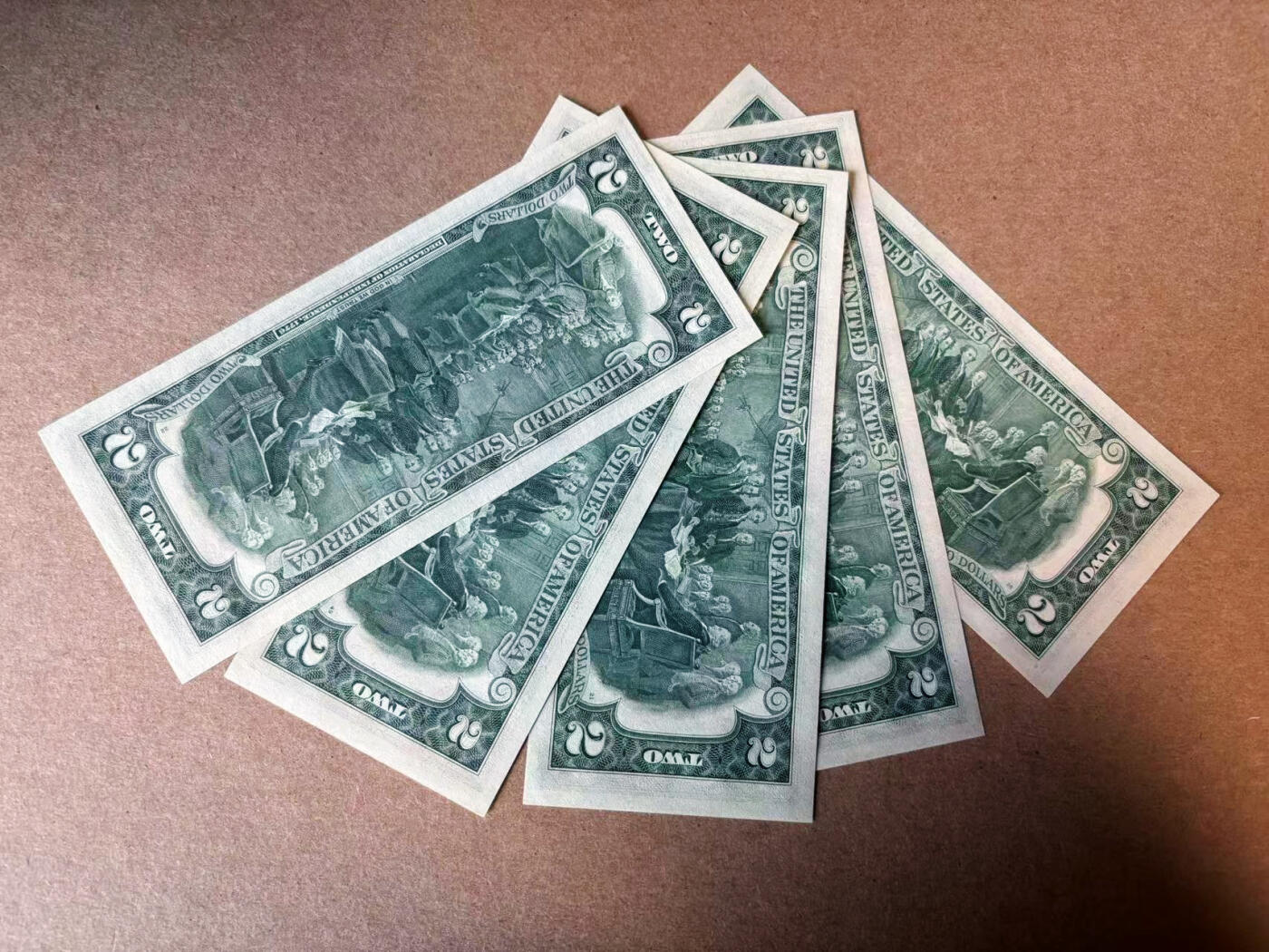 【Blue Auction】✨世界纸币精拍第582期【精】 【一组5张】美国 1976年2美金 UNC-