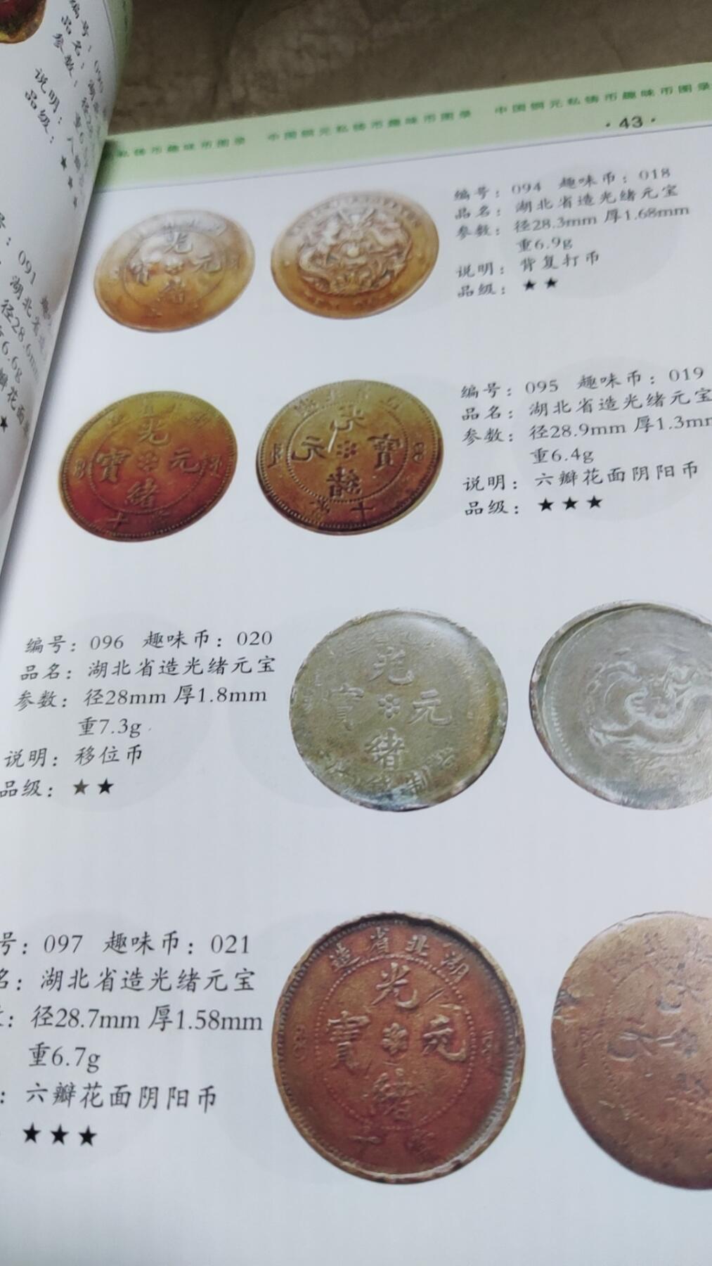 中国铜元私铸币趣味币图录（9品左右）
