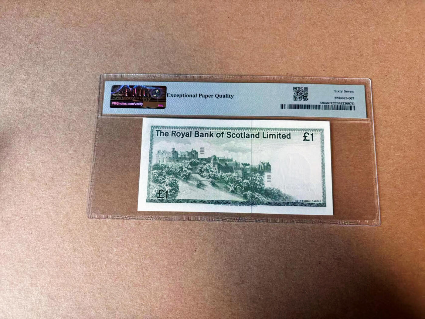 【Blue Auction】✨世界纸币精拍第582期【精】 【无47】苏格兰 1972-81年1镑 PMG67EPQ 高分