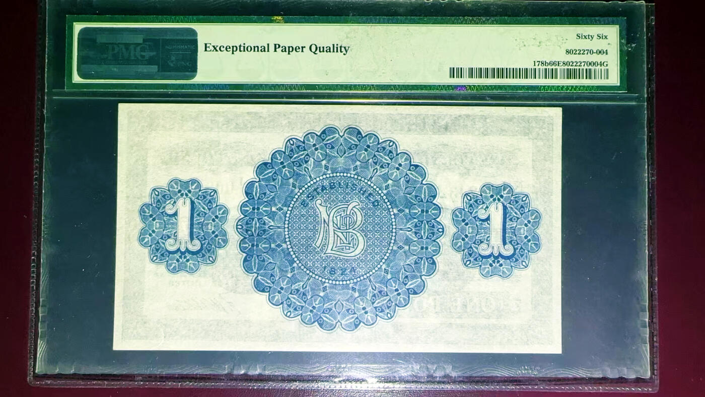 【Blue Auction】✨世界纸币精拍第582期【精】 【千位小号】北爱尔兰 1940年1镑 PMG66EPQ 