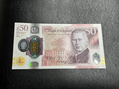 《外钞收藏家》第四百四十二期 - 英国最新版塑料钞50镑 全新UNC 尾88
