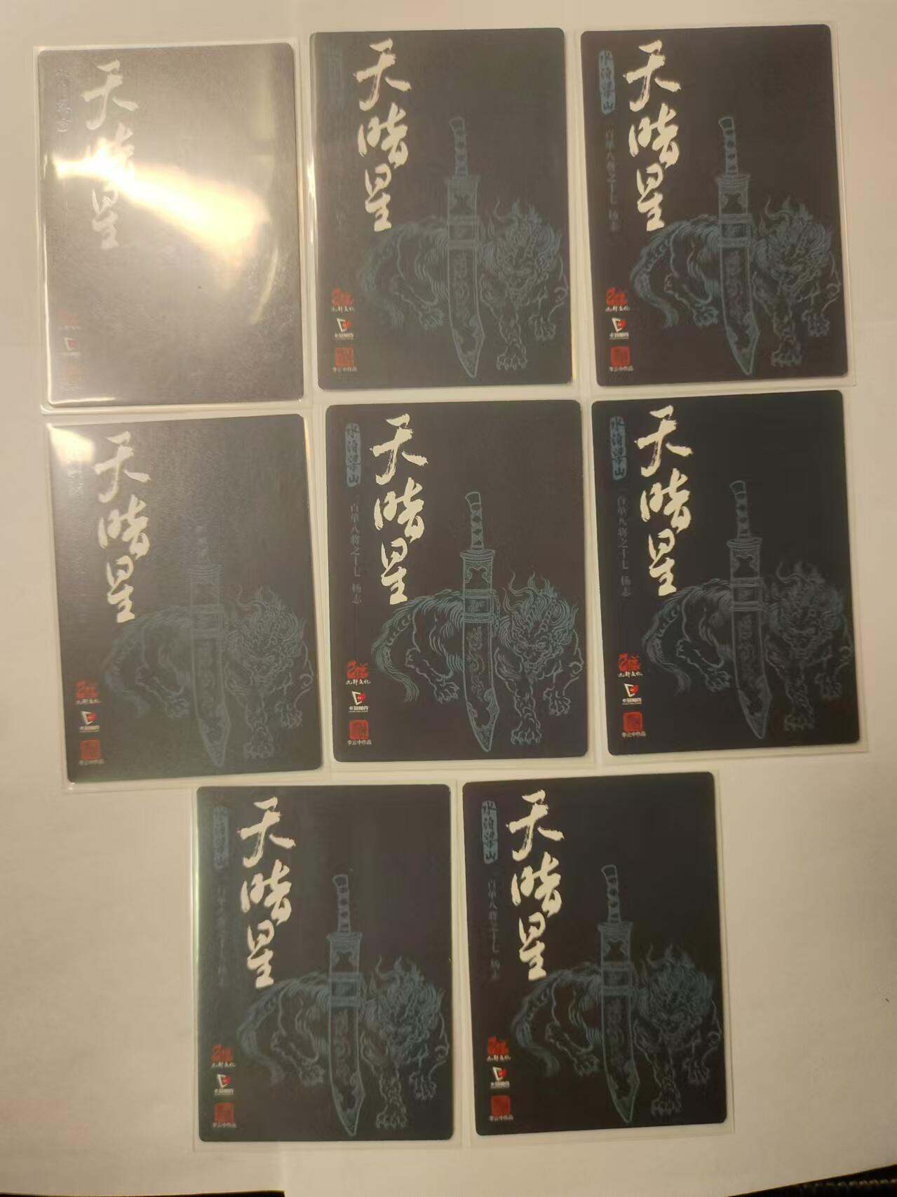 龍虎卡牌ᴿ XIII（万物皆可） 粗闪卡8张 九轩李云中水浒-青面兽杨志