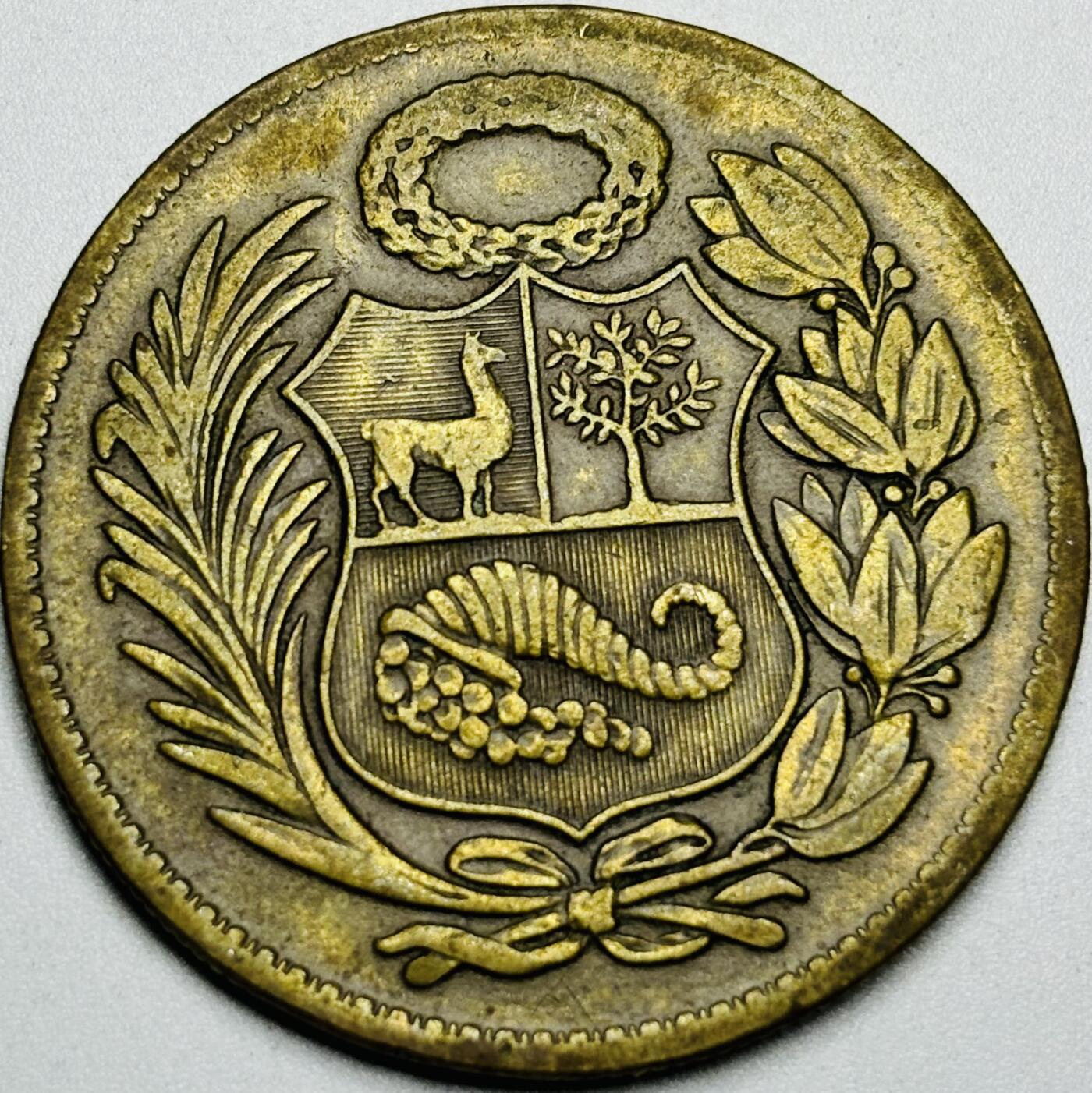 文馨钱币收藏第187 场 1960 年秘鲁 1 索尔大铜币