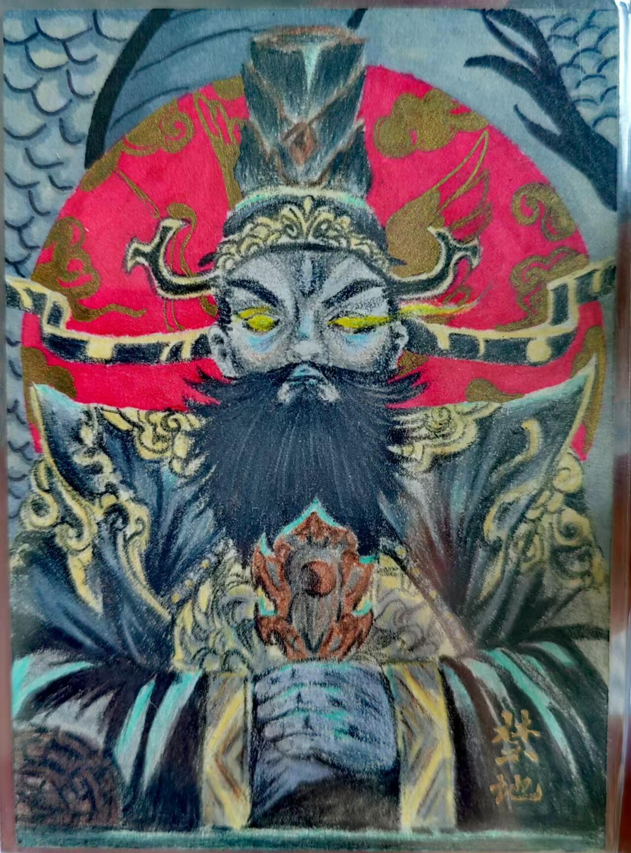 龍虎卡牌ᴿ XIII（万物皆可） 【手绘】阎罗王-画师 鬼朽-1/1