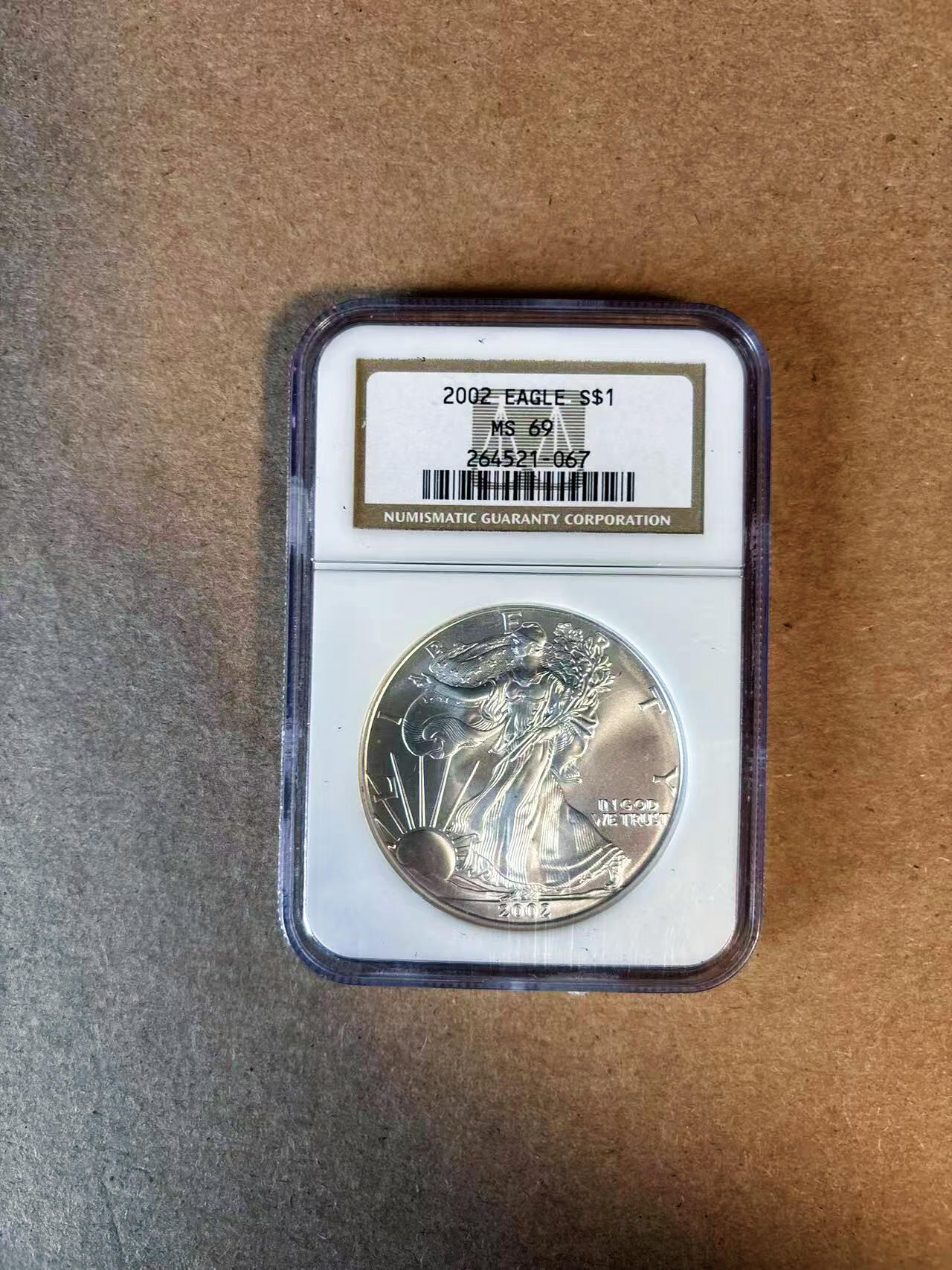 【Blue Auction】✨世界纸币精拍第583期【精】 美国 2002年 行走女神 1美金银币 NGC MS69 近满分 老壳