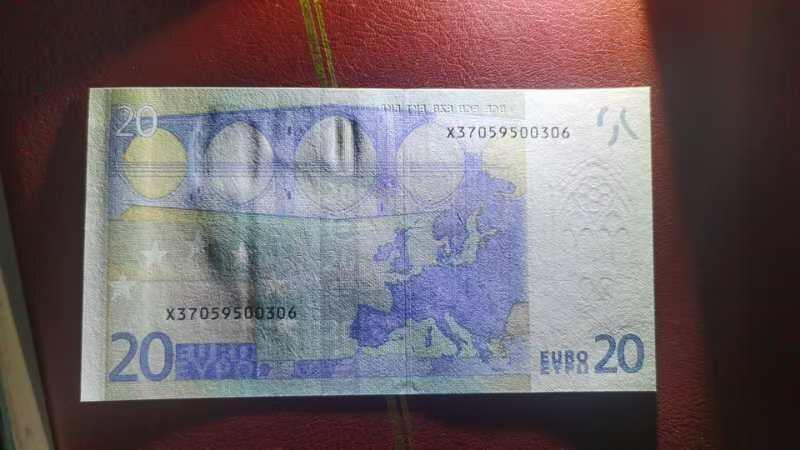 欧盟Euro 2002版 20欧元 纸币 三签 全程无4 全新UNC