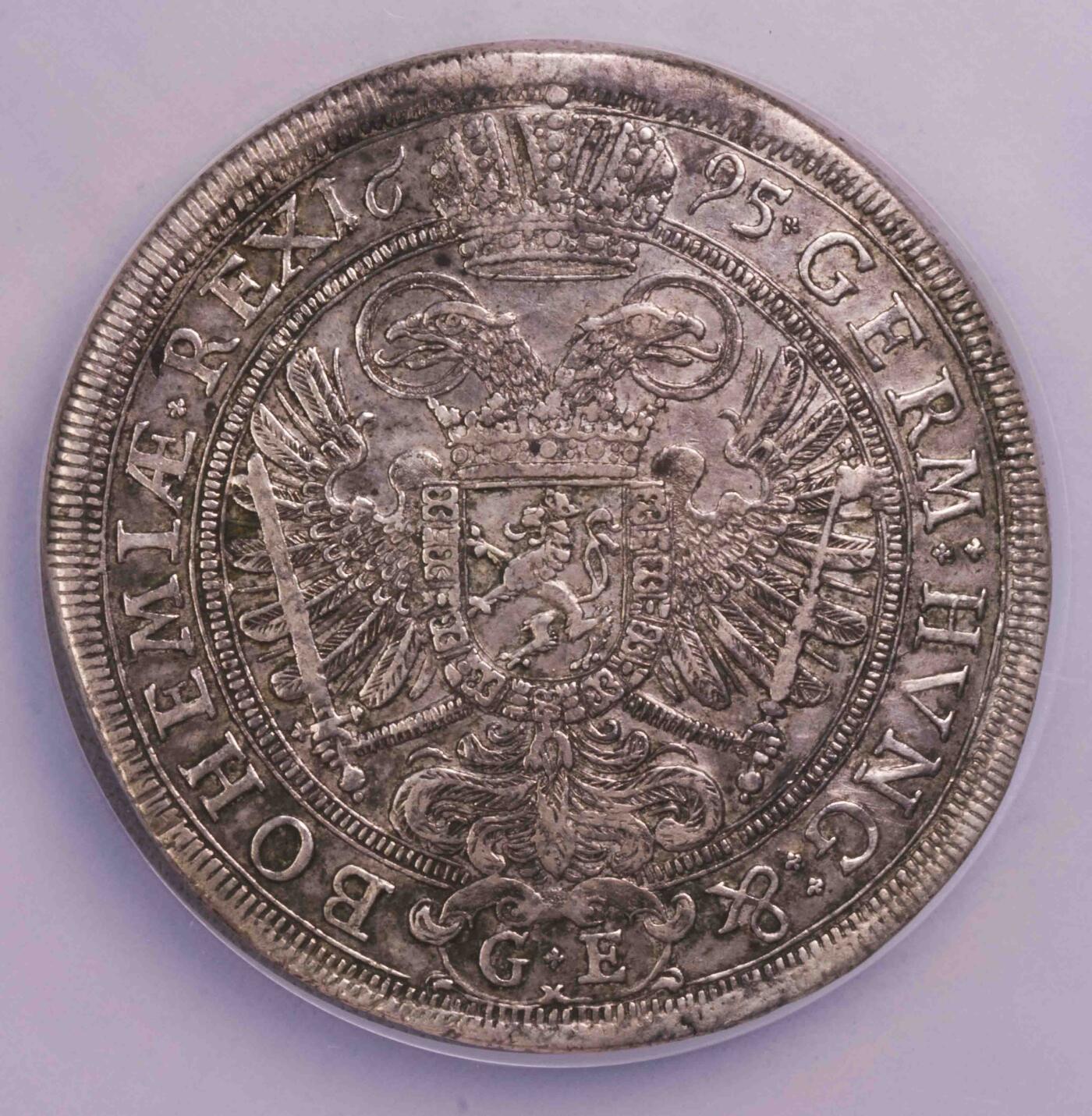 NGC-AU55 1695波西米亚神罗利奥波德泰勒 唯一冠军 布拉格造币厂