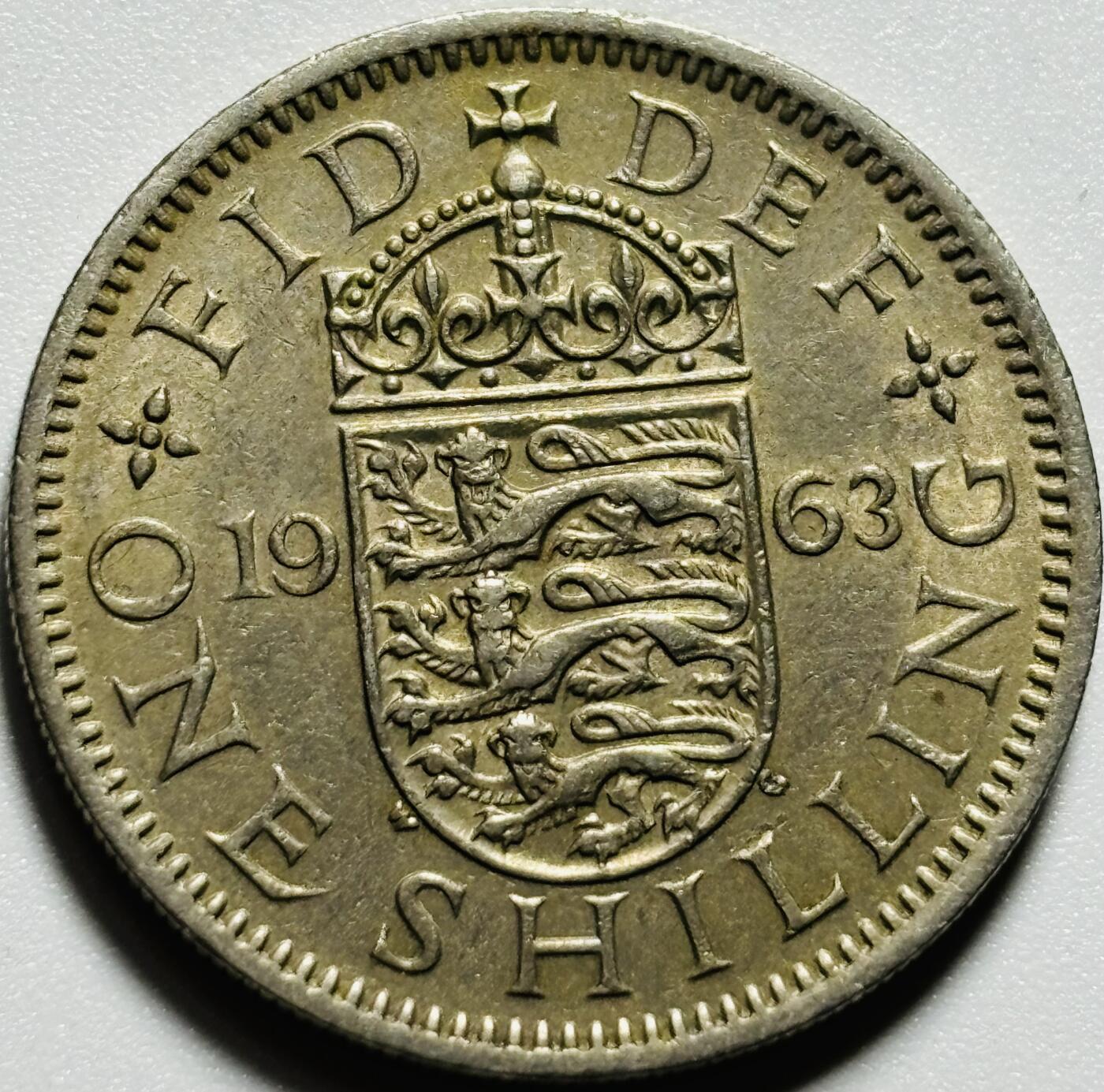 文馨钱币收藏第187 场 1963 年英国 1 先令