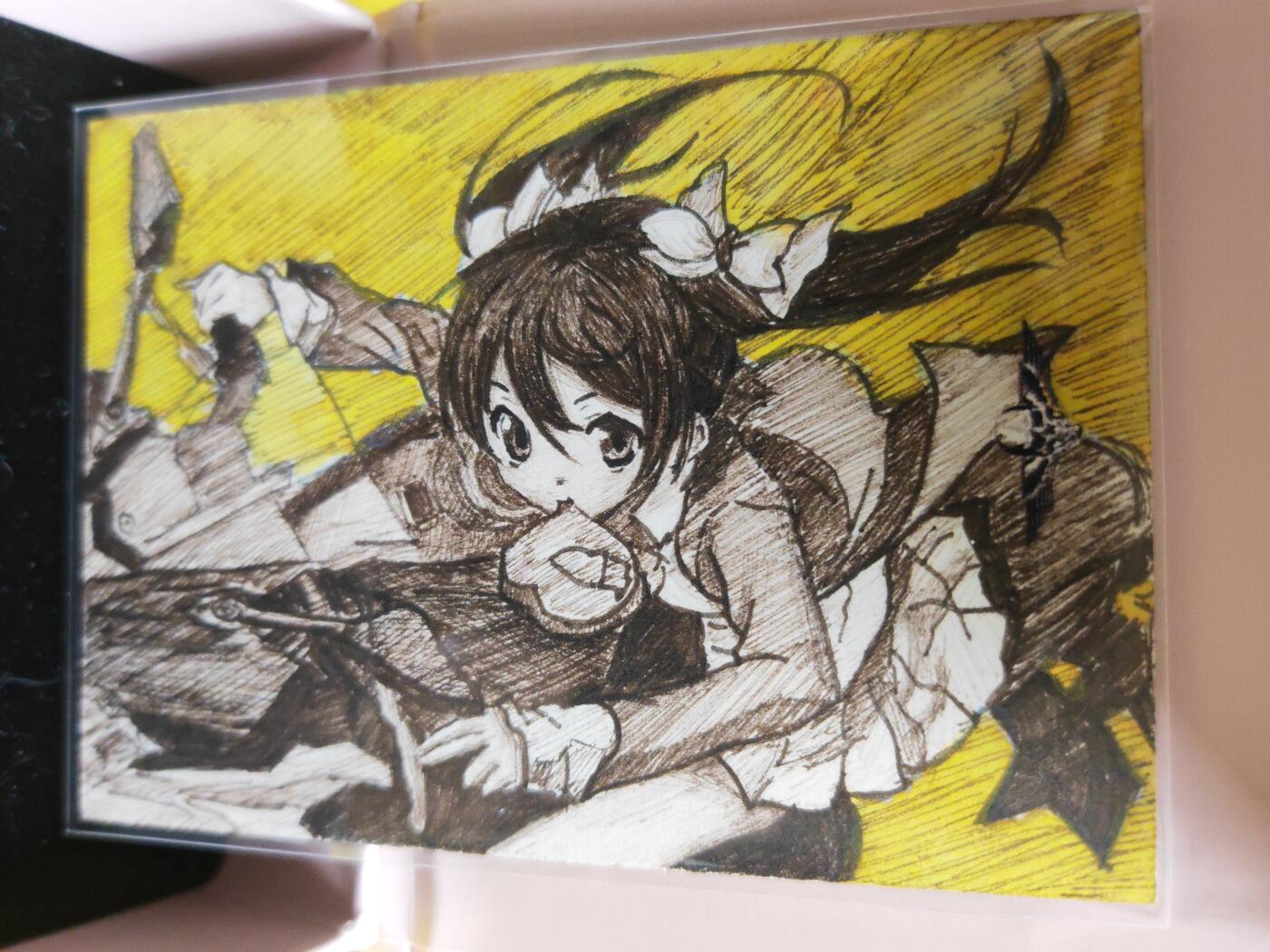 阳大大卡牌超级大甩拍第27期（固定周五晚上八点截拍，持续收拍品，进群福利早知道） 手绘卡 机车女孩 作者云诺 圆珠笔绘