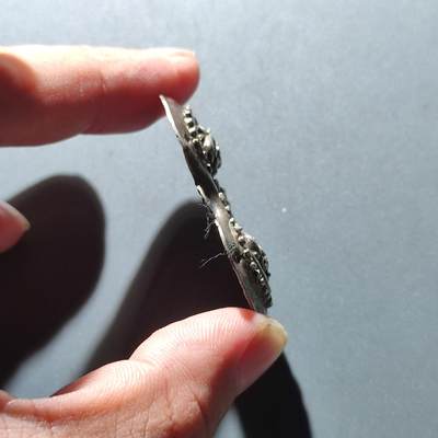 PCAI钱币22-75钱币证章票证小专场 清代 元宝银饰 做工非常好漂亮