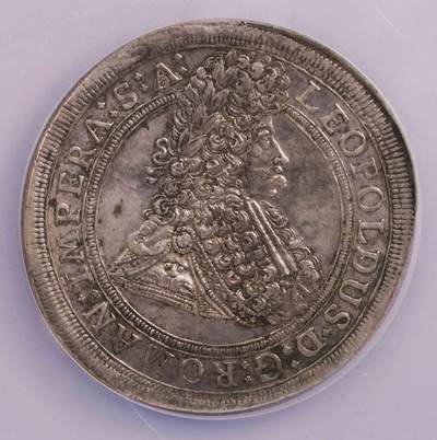 NGC-AU55 1695波西米亚神罗利奥波德泰勒 唯一冠军 布拉格造币厂 - NGC-AU55 1695波西米亚神罗利奥波德泰勒 唯一冠军 布拉格造币厂