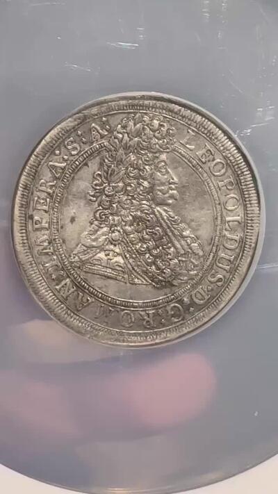 NGC-AU55 1695波西米亚神罗利奥波德泰勒 唯一冠军 布拉格造币厂