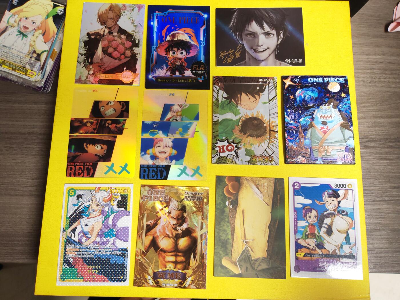 阳大大卡牌超级大甩拍第27期（固定周五晚上八点截拍，持续收拍品，进群福利早知道） 散卡 海贼王 11张