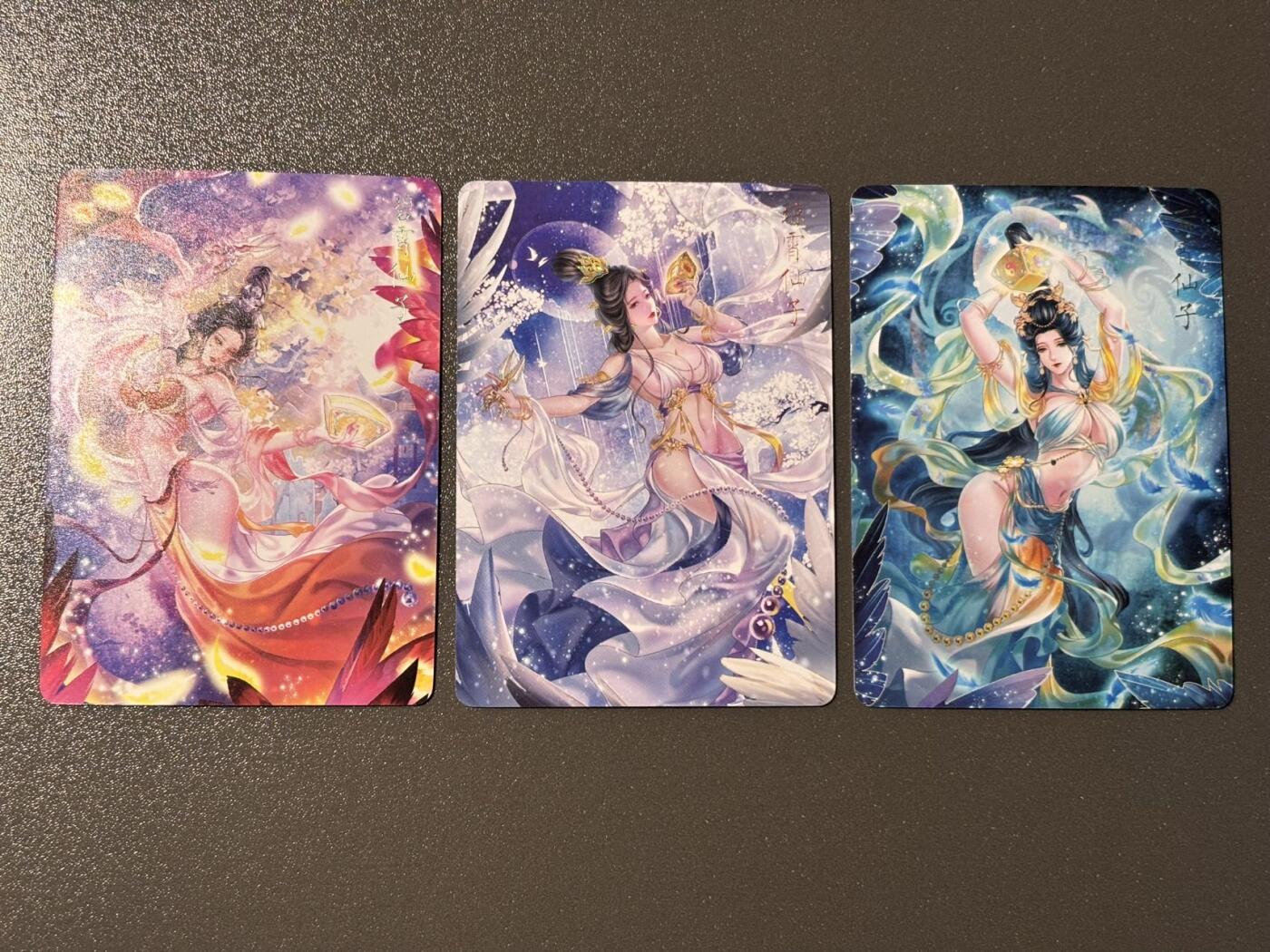 伟大航路 小王子精品卡牌拍卖第二场 燎原玲姐解语花第四弹特卡 三霄娘娘 烫金普卡（服饰有烫金点缀 非套卡里的）