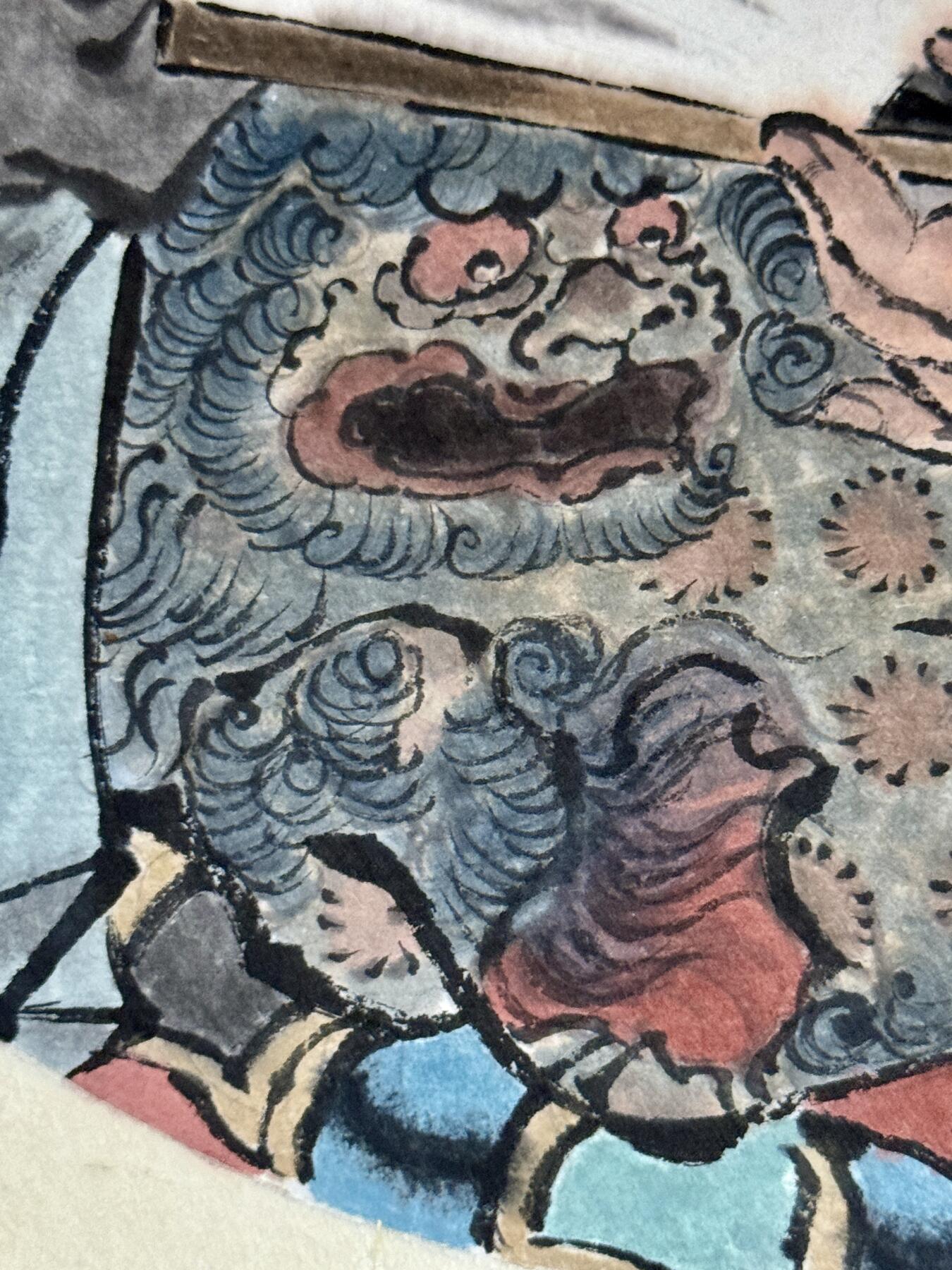 白泽拍卖卡牌手绘专场第9期（檐飞数片雪，瓶插一枝梅） 2024 马马手绘画 福在眼前 尺寸：28cm*28cm