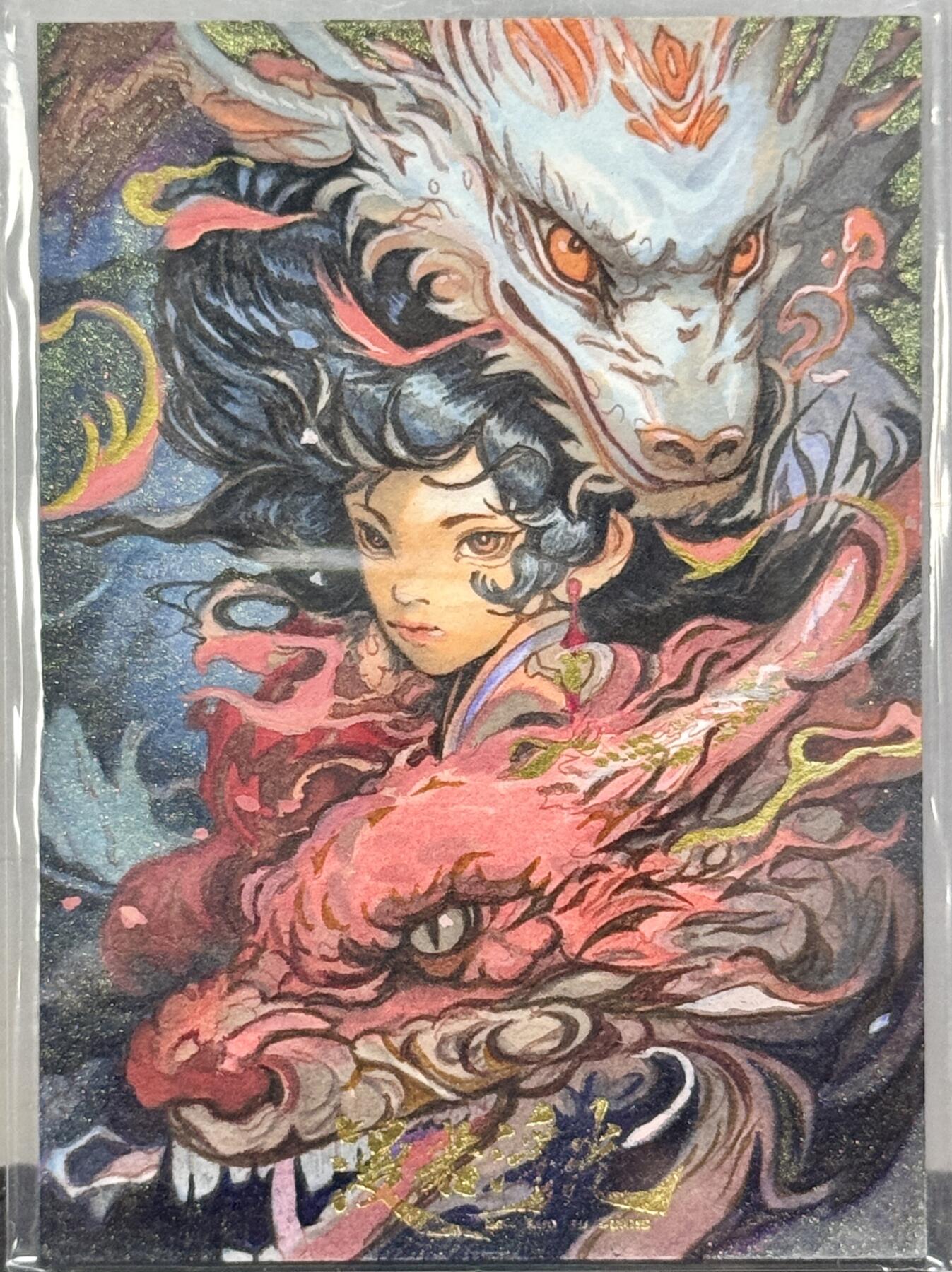 白泽拍卖卡牌手绘专场第9期（檐飞数片雪，瓶插一枝梅）