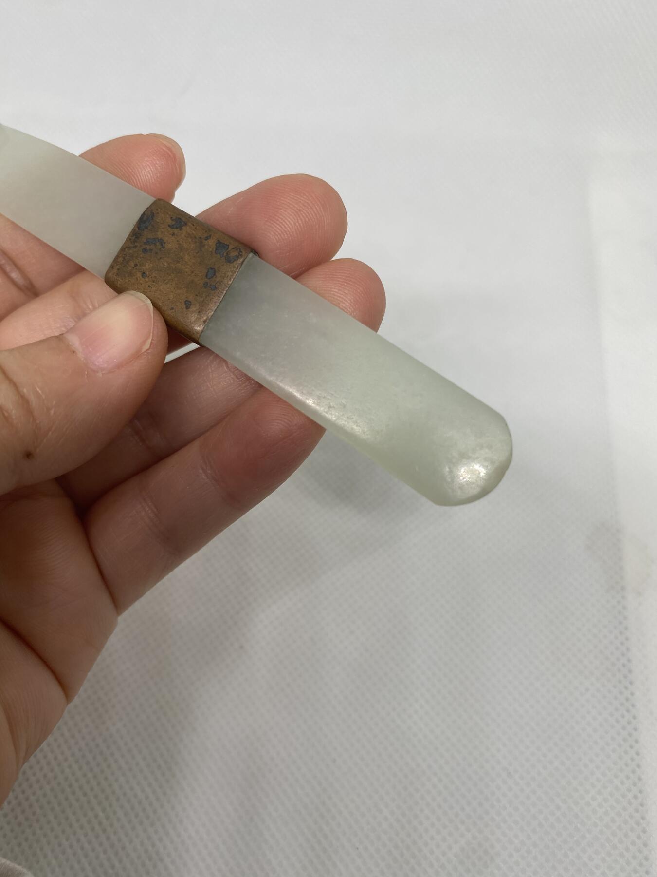 老和田玉簪子，尺寸10.7厘米，品相如图，500包快递