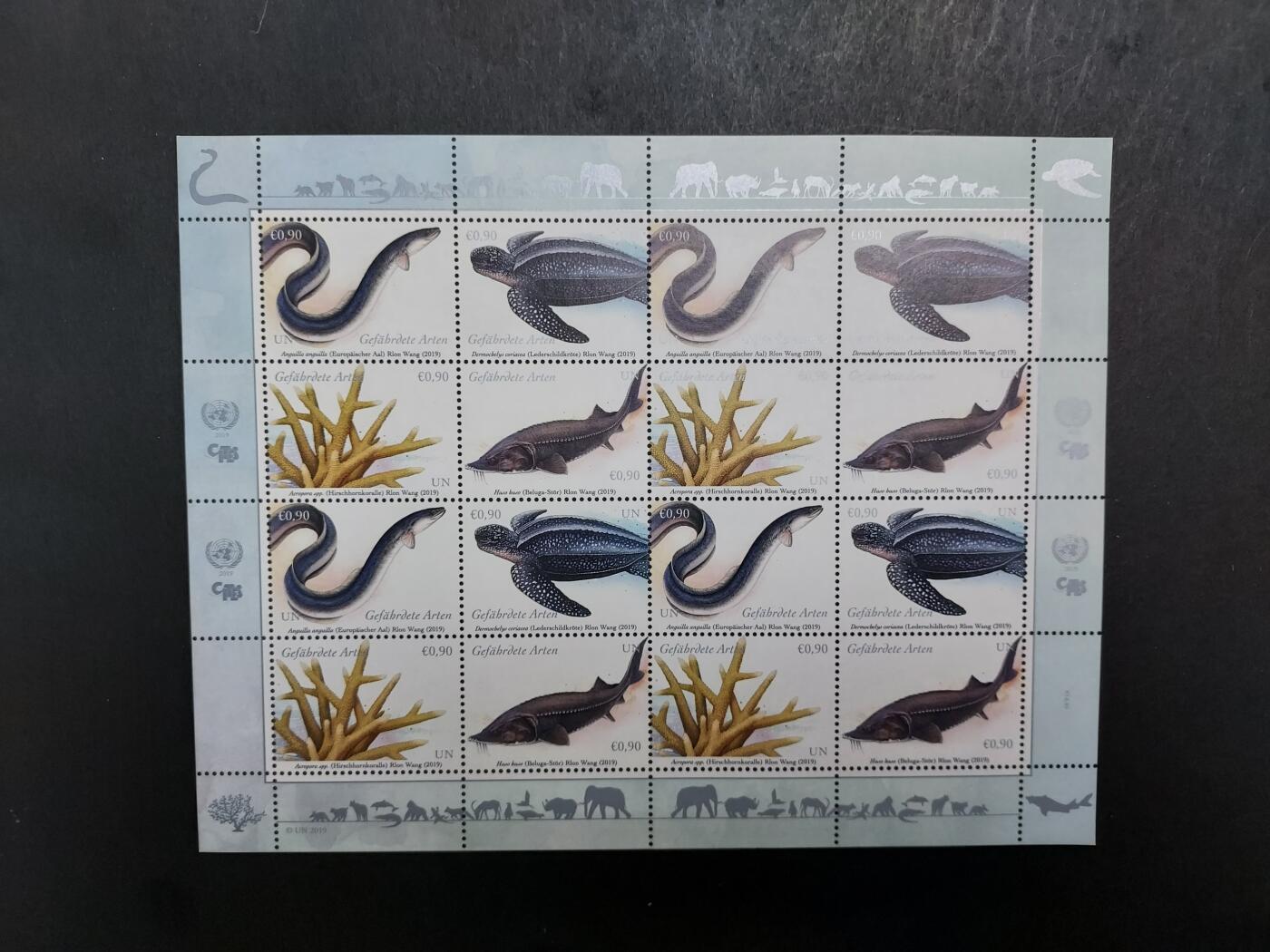 理想集藏/博彦收藏 2月15日邮票专场 联合国 UN 海洋生物小版 全新