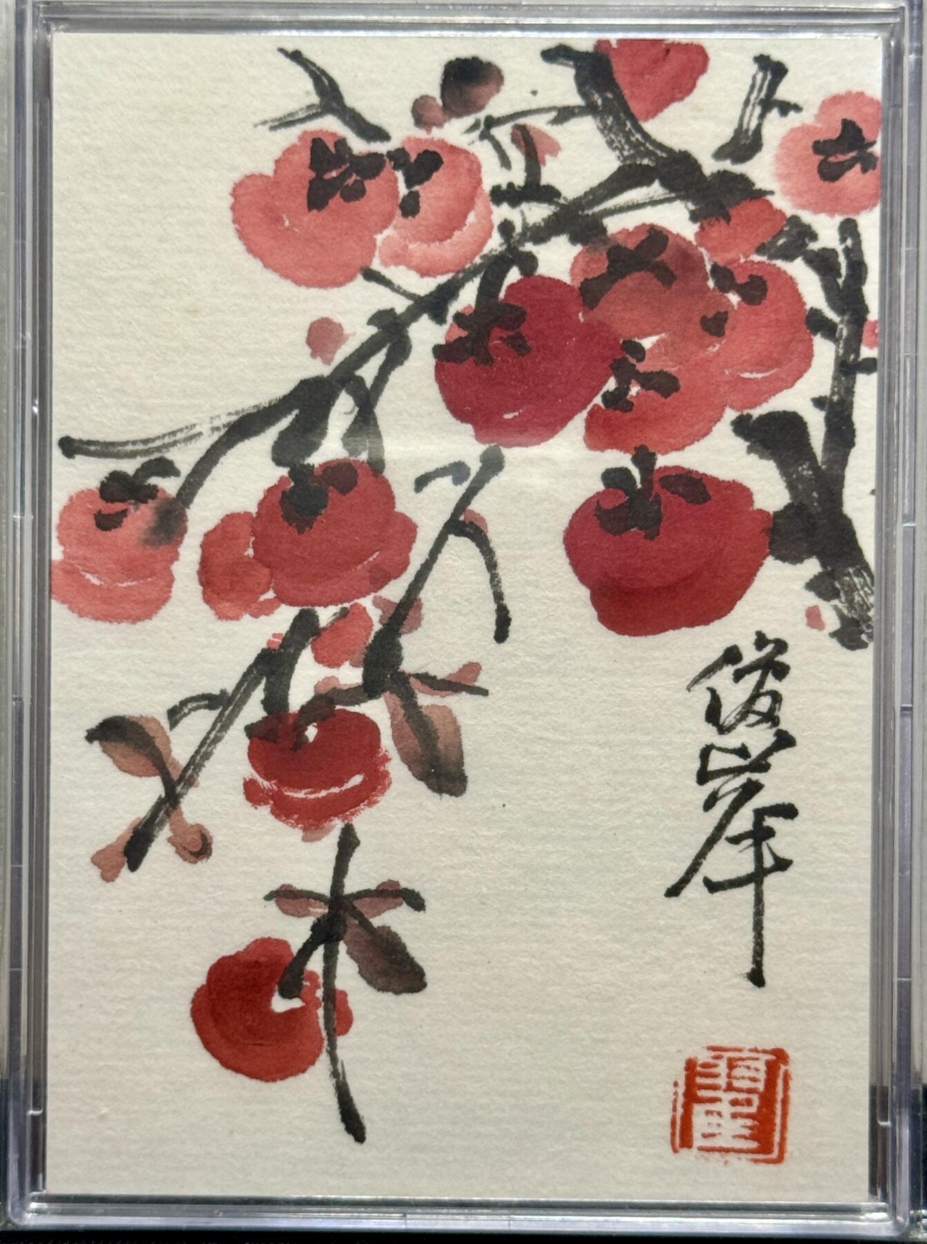 白泽拍卖卡牌手绘专场第9期（檐飞数片雪，瓶插一枝梅）