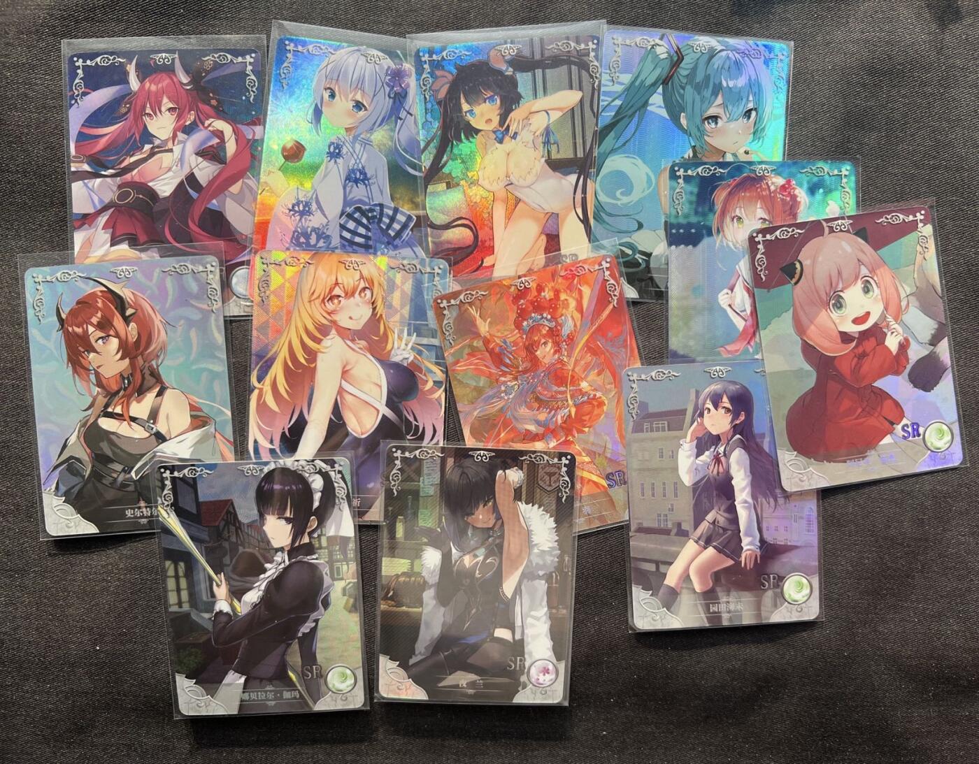 【随心卡拍】综合场 卡牌拍卖【第27期】 【闪卡】自制卡 各种美女 10张+