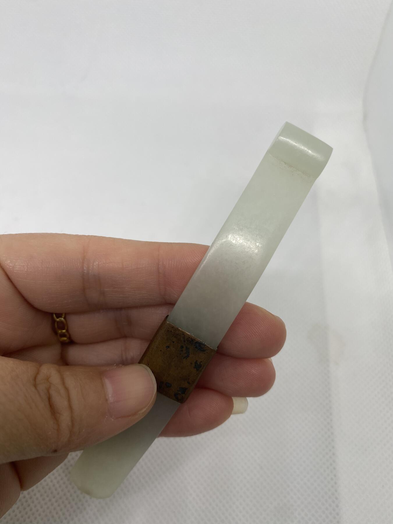 老和田玉簪子，尺寸10.7厘米，品相如图，500包快递