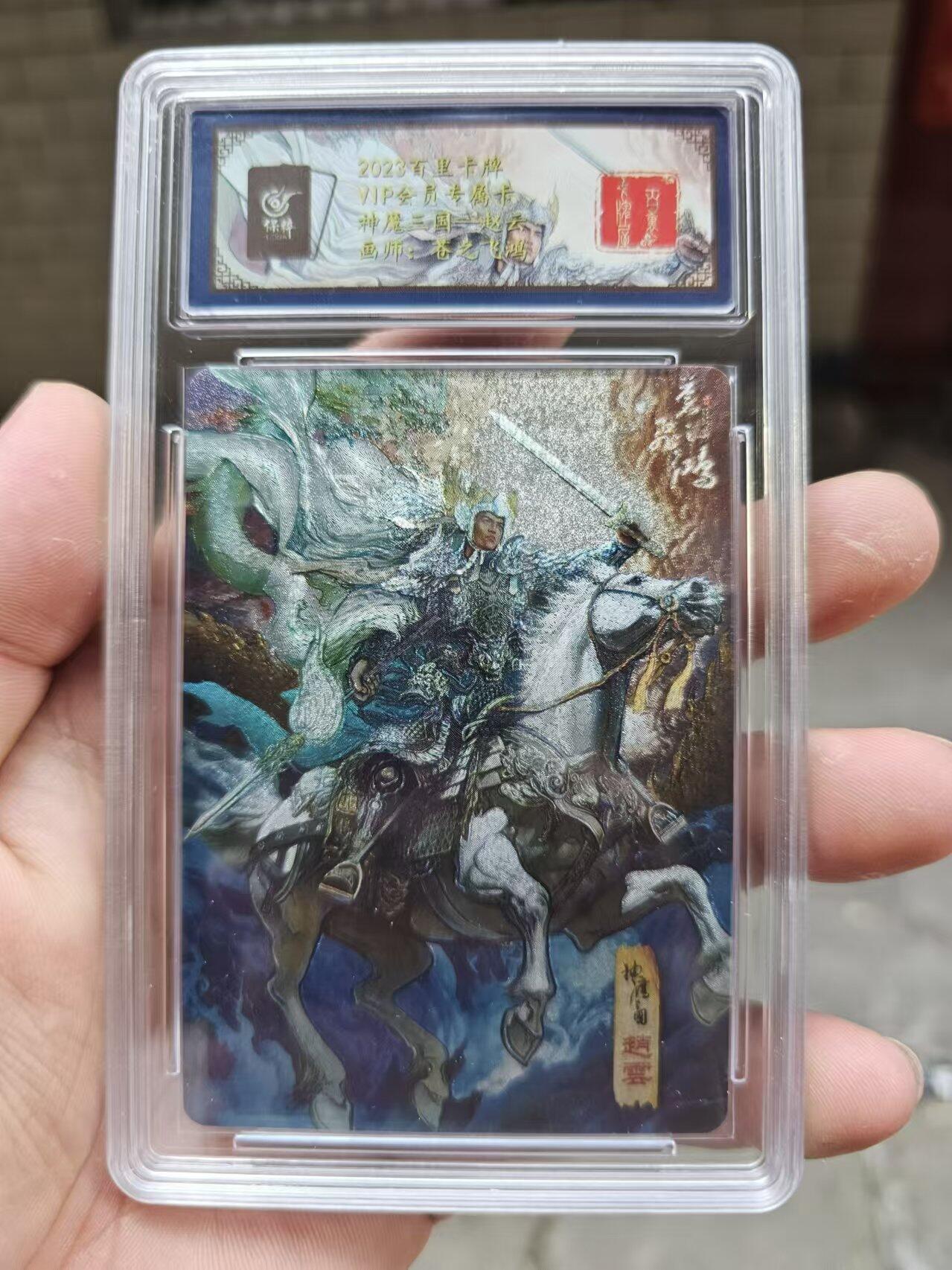 龍虎卡牌ᴿ XIII（万物皆可） 粗闪评级卡 苍之飞鸿-赵云 百里vip神魔三国