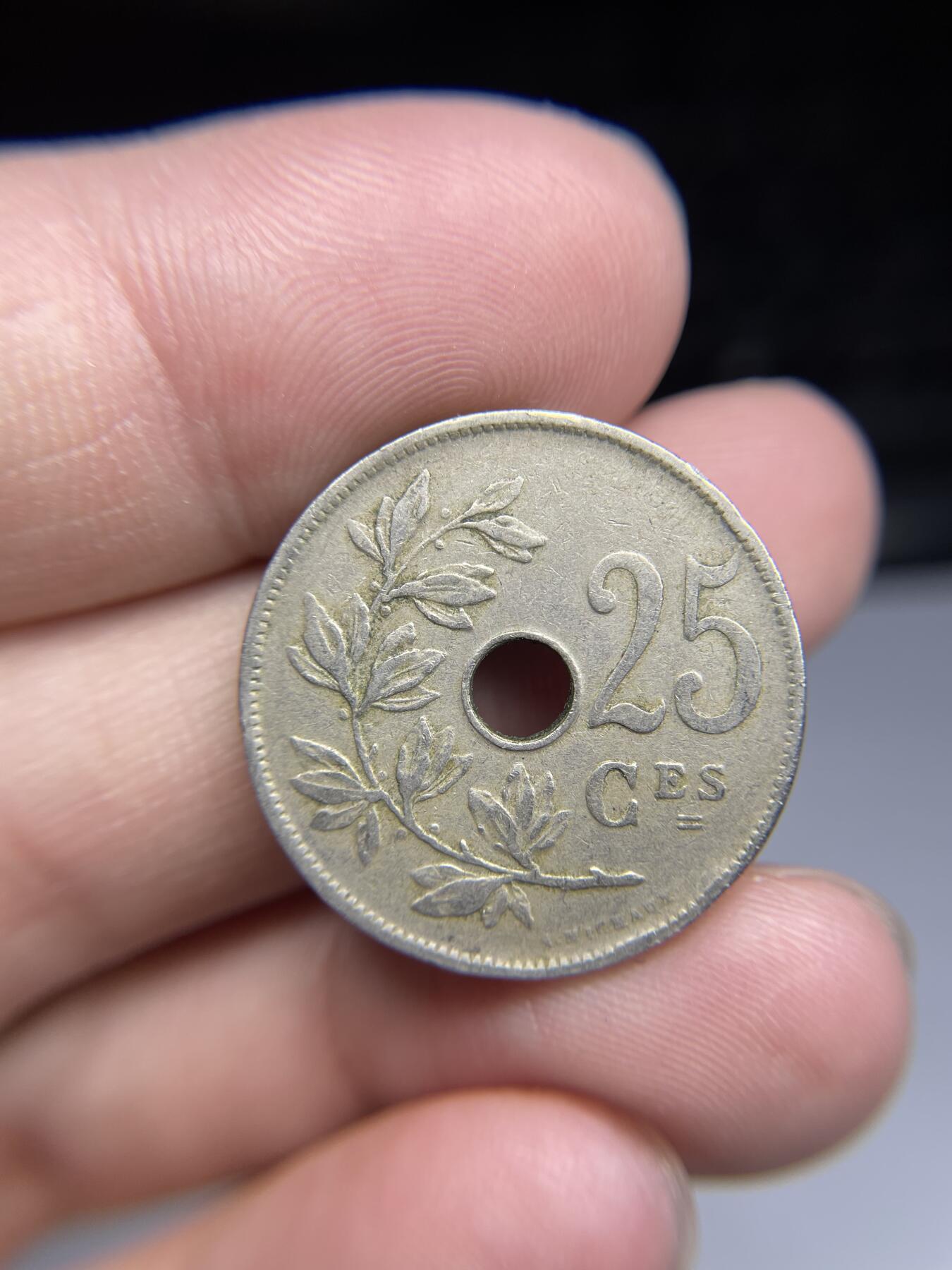 每日一拍，2024年集古藏今外币拍卖第十八期-第3场—（总第173拍），可以寄存60天，满160元包邮。 1929年比利时25分
