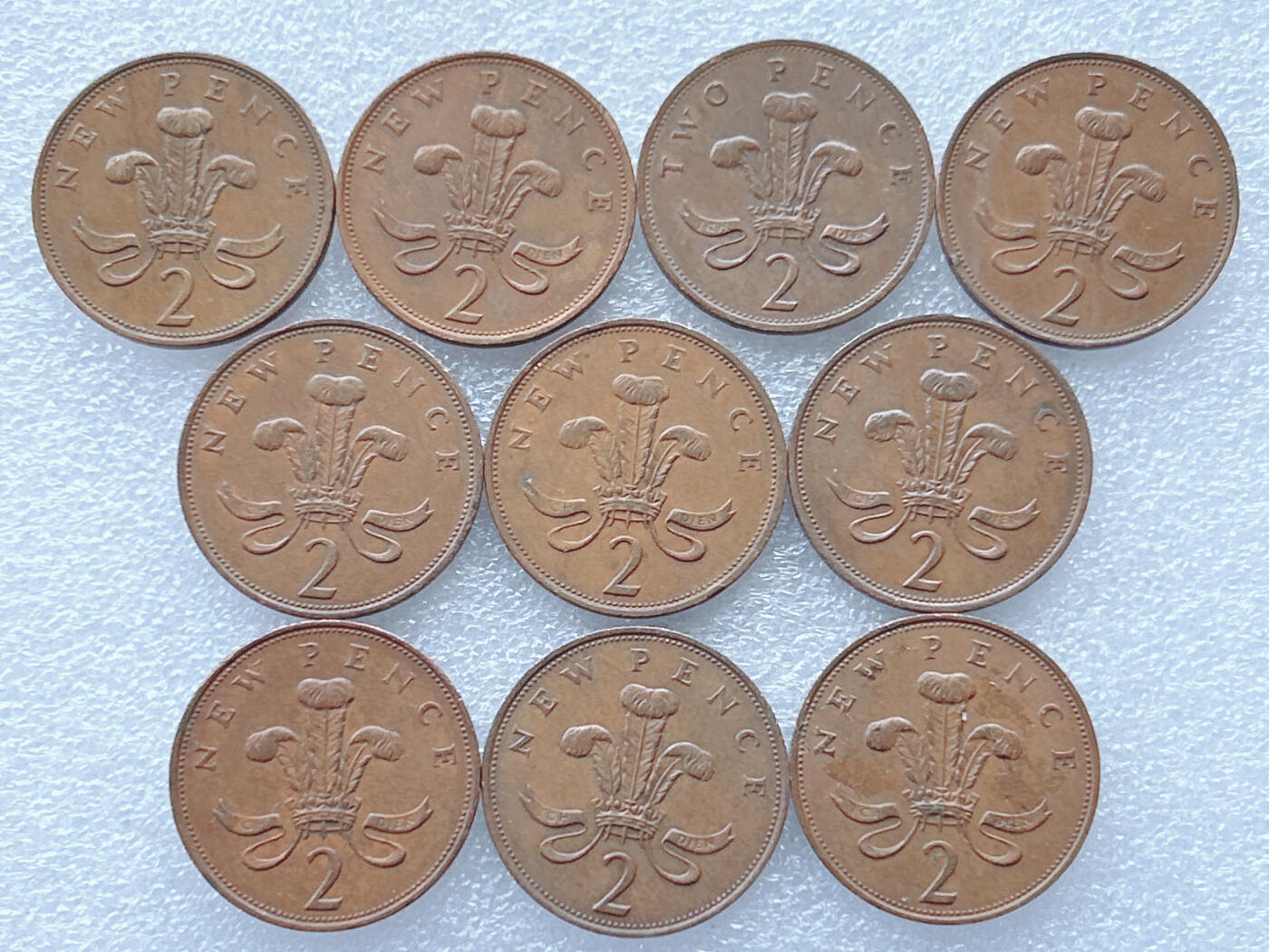 第一海外回流一元起拍收藏 散集专场. 第143期 英国2便士 10枚