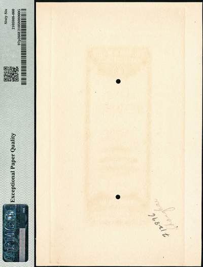 宜和2024年秋季拍卖会-纸币专场 民国三十年（1941年）中国银行美钞版竖式伍百圆单面样本券，正背共2枚，均贴于卡纸上，宋汉章·贝祖贻签名，原始铅笔编码，资深藏家出品，配套集藏，背面分别写有“China Bank of，shanghai 500 face F12896”、“shanghai F12896”，均为PMG 66 EPQ，唯一冠军分