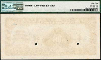 宜和2024年秋季拍卖会-纸币专场 民国三十一年（1942年）中国银行美钞版伍佰圆单面样本券，正背共2枚，宋汉章·贝祖贻签名，国内存档样本，印有美钞代号“F11172”和印制时间“3/27/42”，PMG 64/Printer's Annotation & Stamp。资深藏家出品，配套集藏